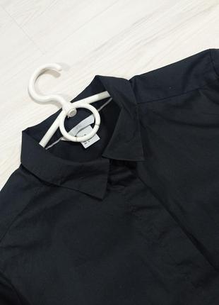 Рубашка рубашка черная классическая на пуговицах.4 фото