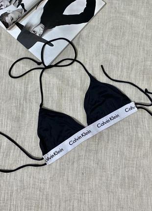 Calvin klein крутой черный верх от купальниканая заamки