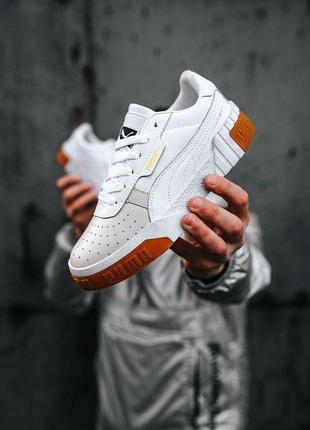 Жіночі кросівки пума puma cali exotic «blanco»