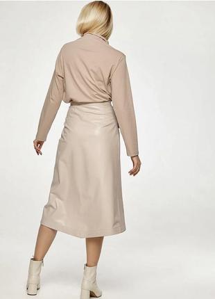 Свитер-тройка, юбка из экокожи8 фото