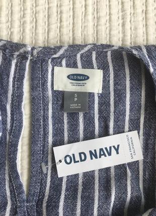 Платье женское old navy лёгкое кэжуал лён-вискоза средней длины4 фото