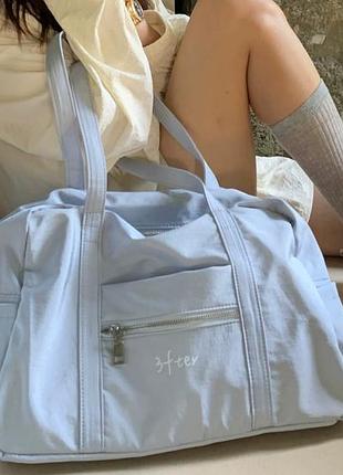 Спортивная сумка голубая синяя черная белая розовая коричневая большая сумка для спорта