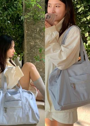 Спортивная сумка голубая синяя черная белая розовая коричневая большая сумка для спорта