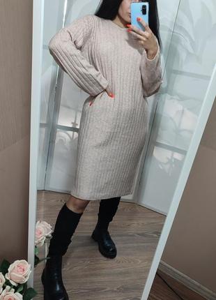 Нова в'язана сукня, светр, джемпер, свитер pieces1 фото