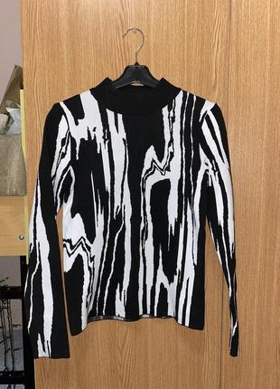 Гольф, светер, водолазка у зебры от river island