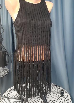 Топ с бахромой на рубашку