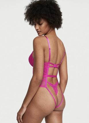 Малиновый боди victorias secret l2 фото