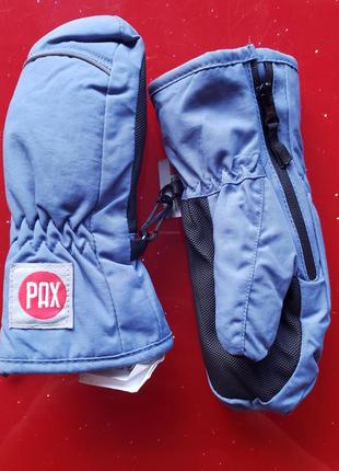 Pax швеция водонепроницаемые зимние рукавички варежки краги мальчику девочке 12-18-24м 80-86-92см 1-1.5-2 г