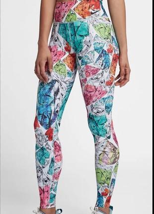 Тренувальні трико nike wmns power printed mid rise ah3914-101