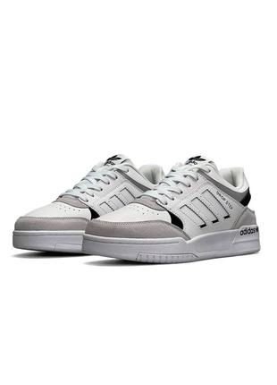 Чоловічі кросівки adidas originals drop step white gray