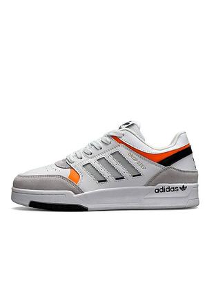Чоловічі кросівки adidas originals drop step white gray orange