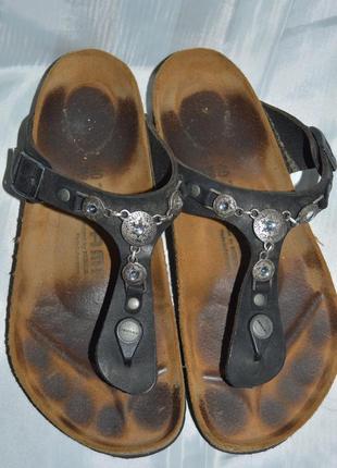 Шльопки шльопанці кожа tatami birkenstock розмір 41, шлепки7 фото