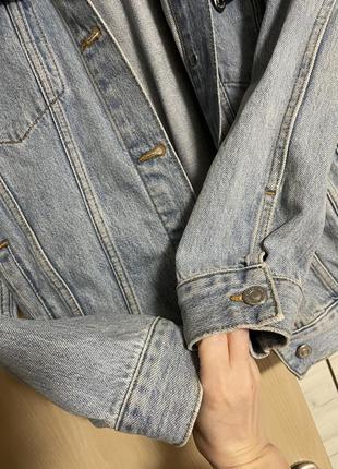 Джинсова куртка джинсовка topshop moto3 фото