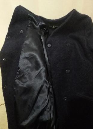 Елегантне вовняне букльоване пальто (пог 45-46 см)6 фото