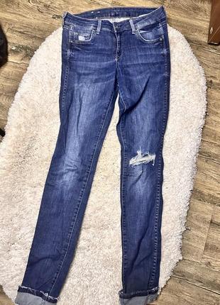Джинси skinny denim з потертостями