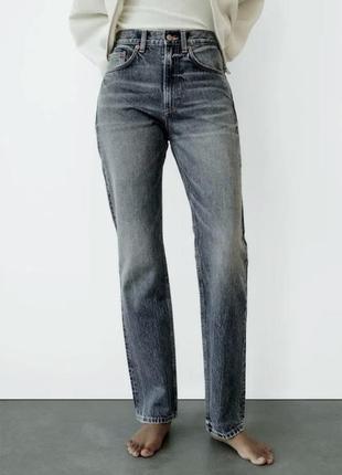 Джинси zara straight fit4 фото