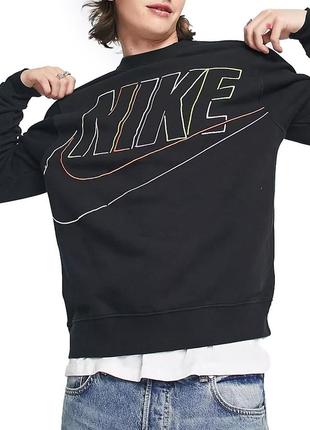 Оригинальные мужские футболки nike club sweat in black original