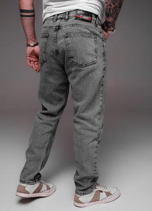 Мужские серые джинсы классические6 фото
