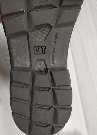 Шкіряні чоловічі демісезонні черевики caterpillar оригінал, розмір 42 (cat)5 фото