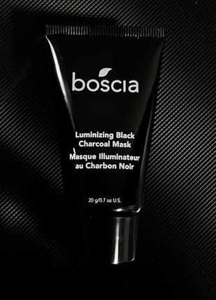 Черная маска boscia luminizing black charcoal mask3 фото