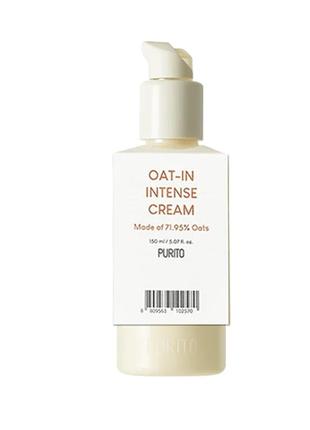 Purito oat-in intense cream 150 мл интенсивный успокаивающий крем с овсом