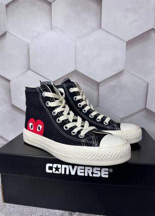 Кеди converse Женские & comme des garcons4 фото
