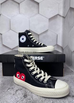 Кеди converse Женские & comme des garcons5 фото