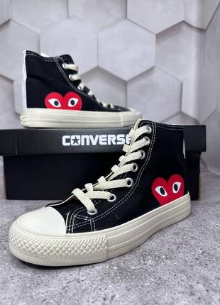 Кеды converse & comme des garcons7 фото