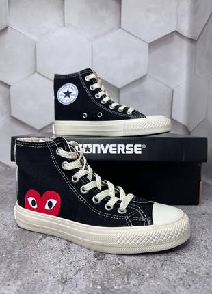 Кеди converse Женские & comme des garcons6 фото