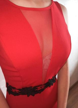 Красное платье в пол5 фото