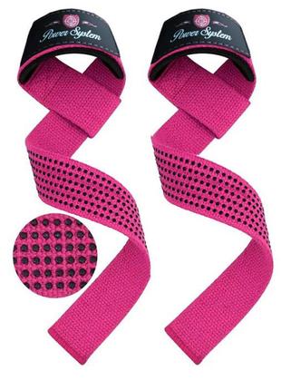 Лямки для тяги power system ps-3420 g-power straps pink4 фото