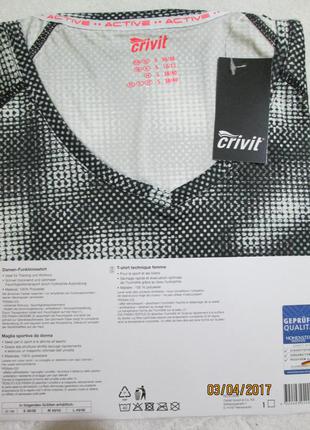 Женская спортивная функциональная термо футболка crivit германия2 фото