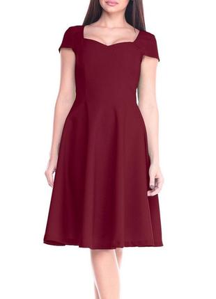 Платье бордовое dioni m