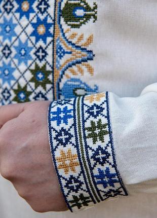 Чоловіча вишиванка льон 3