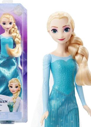 Mattel disney princess dolls, elsa. крижане серце ельза у сукні зі шлейфом