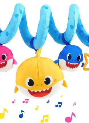 Wowwee baby shark official -музична іграшка для малюків в колясці, колисці1 фото