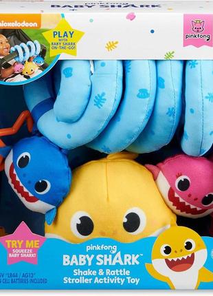 Wowwee baby shark official -музична іграшка для малюків в колясці, колисці3 фото