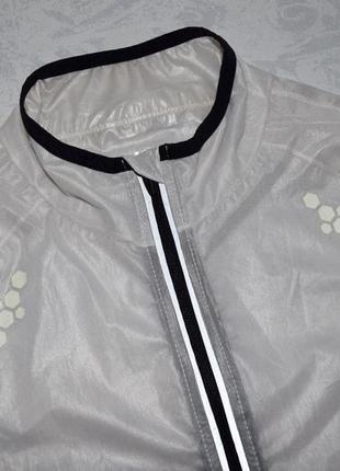 Прозрачный дождевик inoc с светоотражающими элементами спортивная куртка2 фото