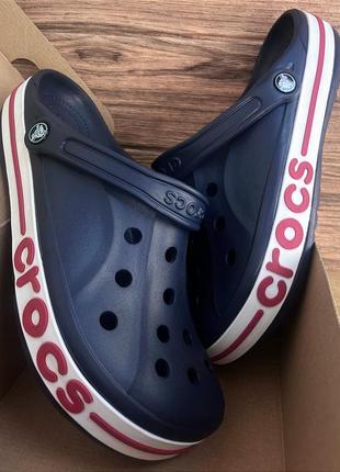 Кроксы сабо crocs bayaband clog navy все размеры в наличии1 фото