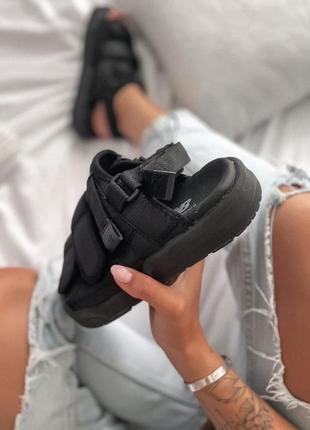 Сандали женские, мужские new balance, черные (нью баланс, беланс, босоножки, сланцы, сабо)4 фото