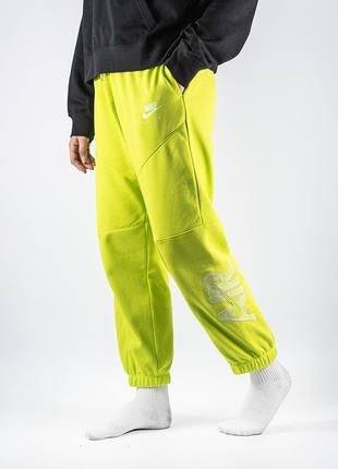 Женские спортивные оригинальные брюки nike air fleece jogging pants womens original1 фото