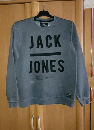 Мужской коттоновый свитшот на утеплении от jack &amp;jones p m