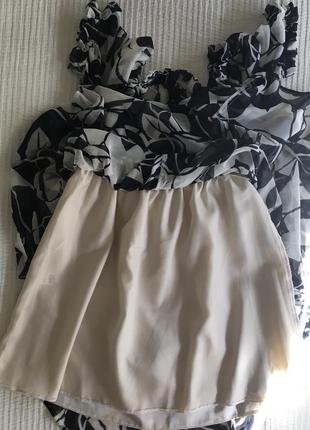 Шифонова довге в підлогу сукня розкльошені р. 445 фото