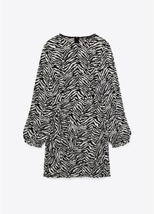 Платье зара zara анималистичный принт2 фото