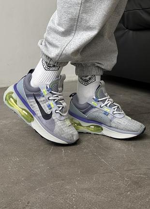 Класні жіночі кросівки nike air max 2021 grey purple сірі