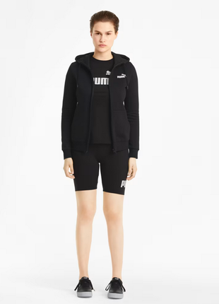 Черное женское зип-худи puma essentials full-zip women’‎s hoodie новое оригинал из сша5 фото