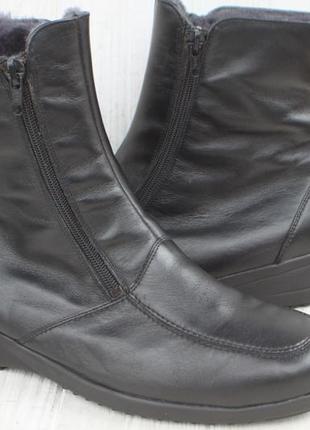 Зимові черевики waldlaufer шкіра німеччина 41р натур хутро