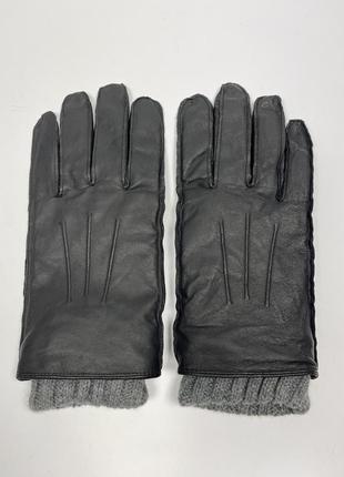Мужские кожаные фирменные перчатки на подкладке thinsulate6 фото