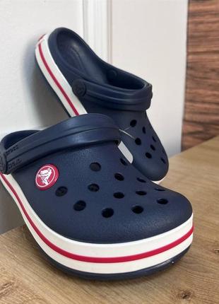 Дитячі крокси сабо crocs crocband kids navy усі розміри у наявності