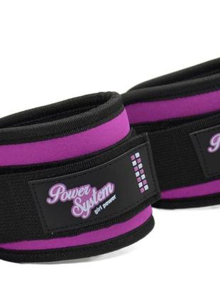 Манжети на щиколотку power system ps-3450 ankle strap gym babe purple3 фото